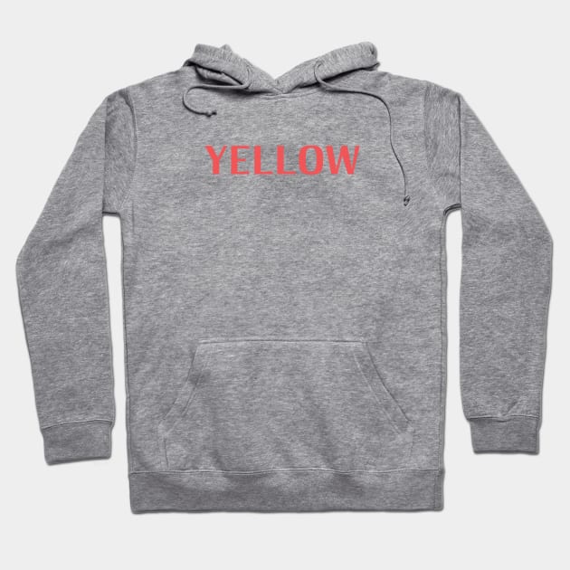 ELW Yellow Text Hoodie by EntryLevelWorker